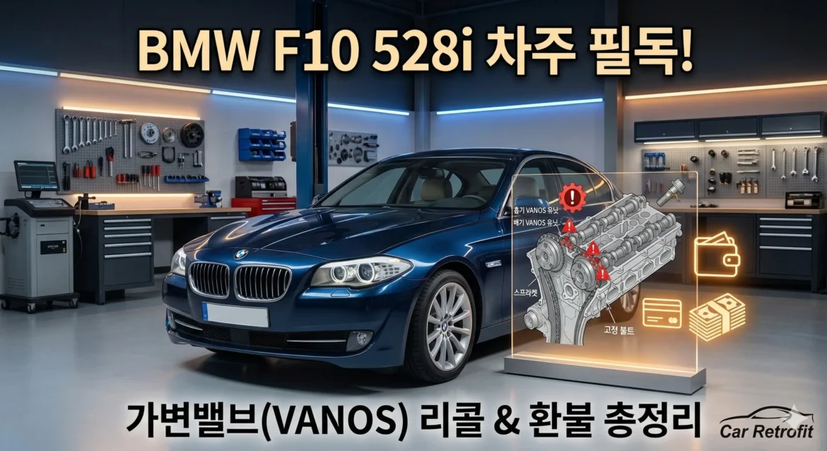 BMW F10 528i 차주 필독! 가변밸브(VANOS) 리콜 및 수리비 환불 총정리